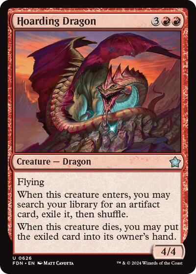 Hoarding Dragon (Foundations) Near Mint