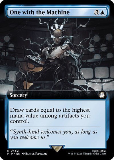 One with the Machine (Extended Art) (Universes Beyond: Fallout) Near Mint - Nick Nack's Full Frontal Attack