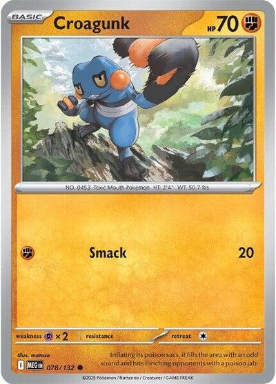 Croagunk (ME01: Mega Evolution) Near Mint - Nick Nack's Full Frontal Attack