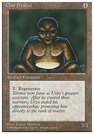 Clay Statue (4th Edition) Light Play - Nick Nack's Full Frontal Attack