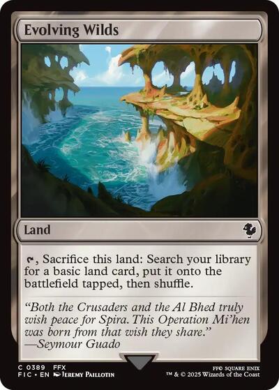 Evolving Wilds (Commander: FINAL FANTASY) Near Mint - Nick Nack's Full Frontal Attack