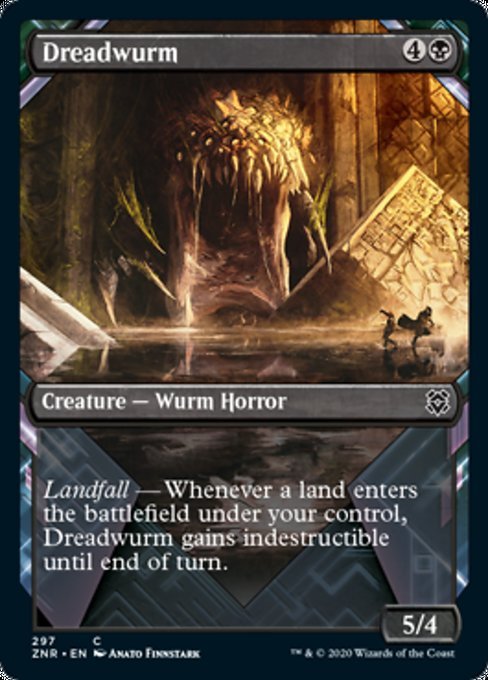 Dreadwurm (Showcase) (Zendikar Rising) Near Mint - Nick Nack's Full Frontal Attack
