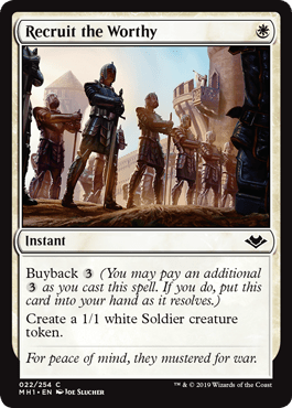 Recruit the Worthy (Modern Horizons) Near Mint - Nick Nack's Full Frontal Attack