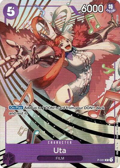 Uta P-031 (Premium Card Collection -Uta-) (One Piece Promotion Cards) Near Mint Foil