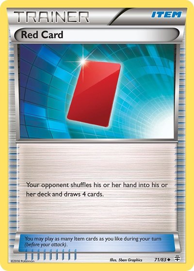 Red Card (Generations) Near Mint Reverse Holofoil