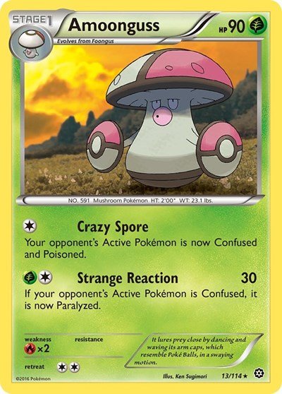 Amoonguss (XY - Steam Siege) Near Mint - Nick Nack's Full Frontal Attack