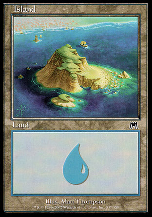 Island (337) (Onslaught) Medium Play