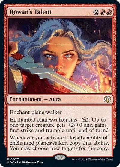 Rowan's Talent (Commander: March of the Machine) Near Mint Foil - Nick Nack's Full Frontal Attack