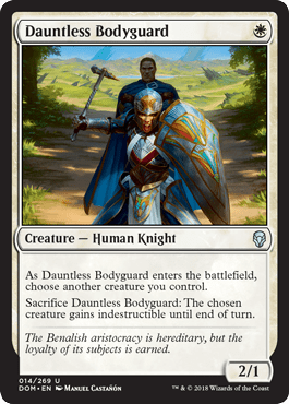 Dauntless Bodyguard (Dominaria) Near Mint - Nick Nack's Full Frontal Attack