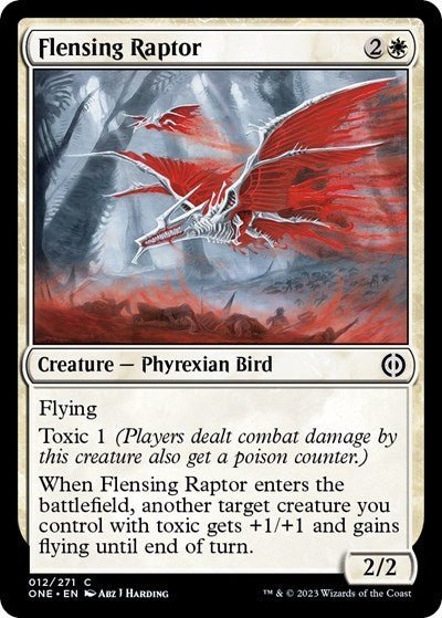 Flensing Raptor (Phyrexia: All Will Be One) Near Mint - Nick Nack's Full Frontal Attack