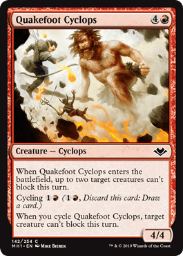 Quakefoot Cyclops (Modern Horizons) Near Mint - Nick Nack's Full Frontal Attack