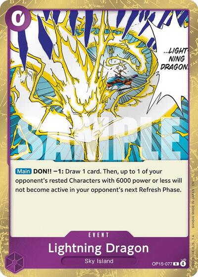 Lightning Dragon (Adventure on Kami's Island) Near Mint Foil