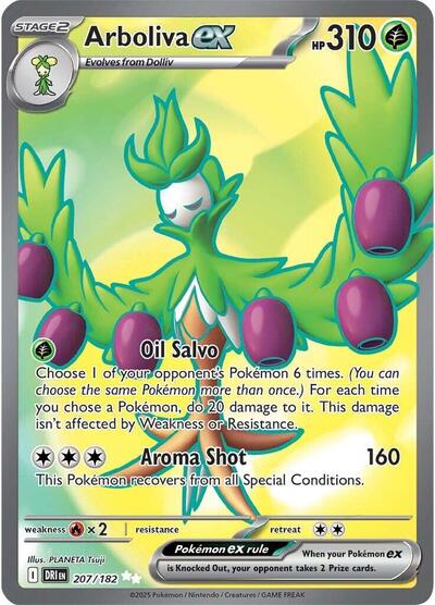 Arboliva ex - 207 (SV10: Destined Rivals) Near Mint Holofoil