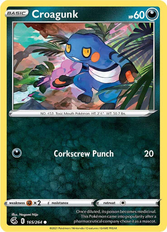 Croagunk (165/264) [Espada y escudo: Golpe de fusión] 