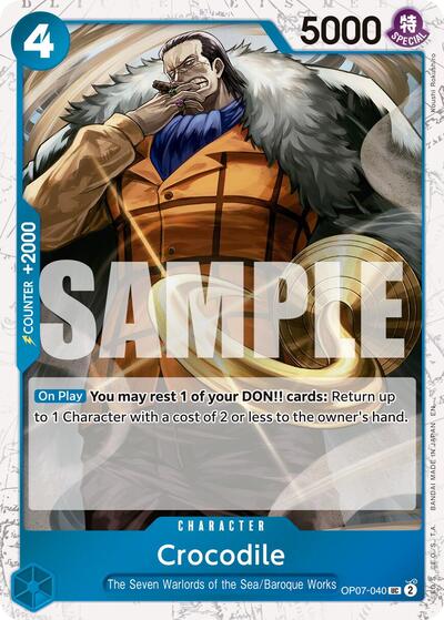 Crocodile OP07 - 040 (Pirate Foil) (Premium Booster - The Best - Vol. 2) Near Mint Foil - Nick Nack's Full Frontal Attack