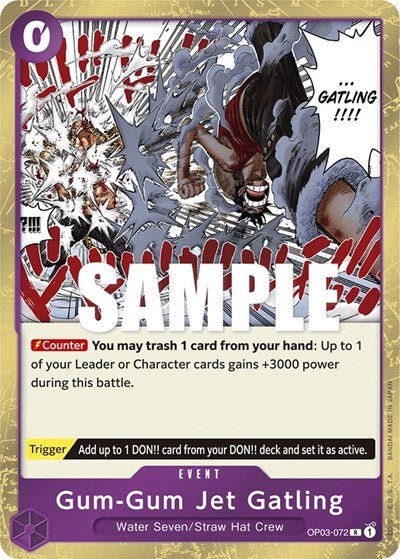 Gum - Gum Jet Gatling (Pillars of Strength) Near Mint Foil - Nick Nack's Full Frontal Attack