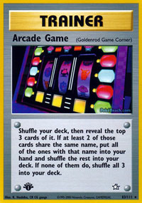 Arcade Game (Neo Genesis) Light Play 1st Edition