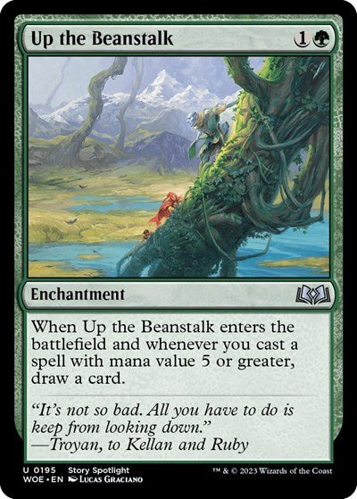 Up the Beanstalk (Wilds of Eldraine) Light Play - Nick Nack's Full Frontal Attack