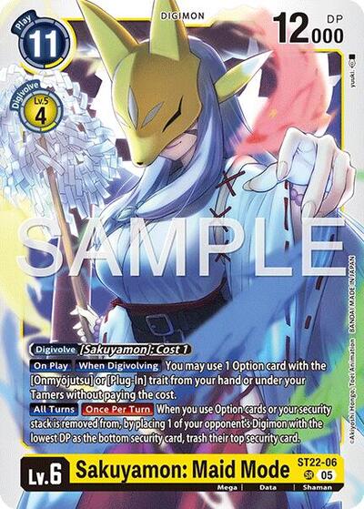 Sakuyamon: Maid Mode (Starter Deck 22: Amethyst Mandala Advanced Deck Set) Near Mint