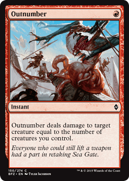 Outnumber (Battle for Zendikar) Near Mint - Nick Nack's Full Frontal Attack