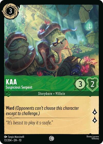 Kaa - Suspicious Serpent (Whispers in the Well) Near Mint - Nick Nack's Full Frontal Attack