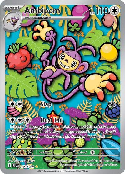 Ambipom - 107 (ME02: Phantasmal Flames) Near Mint Holofoil
