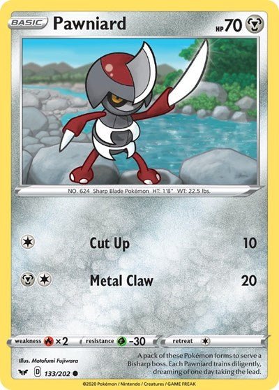 Pawniard (SWSH01: Sword & Shield Base Set) Near Mint - Nick Nack's Full Frontal Attack