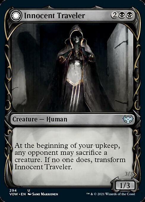 Innocent Traveler / Malicious Invader (Showcase) (Innistrad: Crimson Vow) Near Mint - Nick Nack's Full Frontal Attack