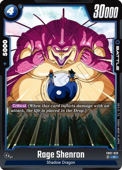 Rage Shenron (Wish For Shenron) Near Mint - Nick Nack's Full Frontal Attack