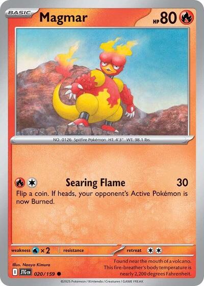 Magmar (SV09: Journey Together) Near Mint Reverse Holofoil