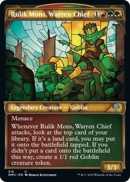 Rulik Mons, Warren Chief (Showcase) (Dominaria United) Near Mint - Nick Nack's Full Frontal Attack