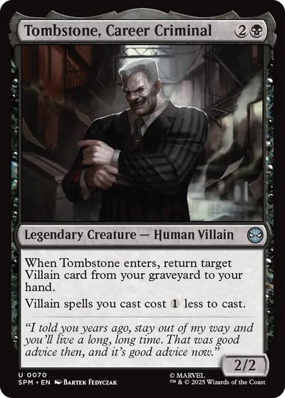 Tombstone, Career Criminal (Marvel's Spider - Man) Near Mint - Nick Nack's Full Frontal Attack
