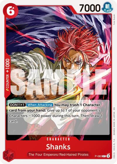 Shanks P - 083 (Reprint) (Premium Booster - The Best - Vol. 2) Near Mint - Nick Nack's Full Frontal Attack