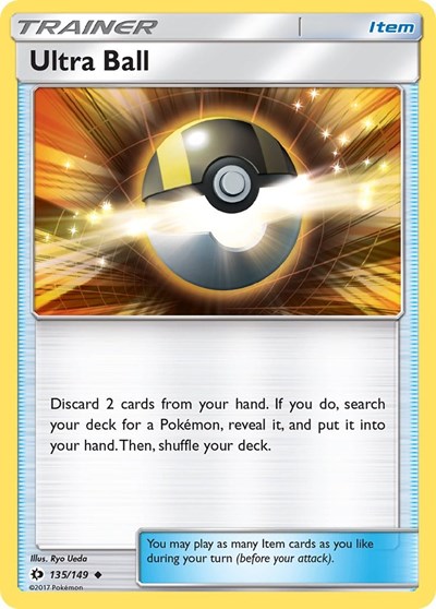 Ultra Ball (SM Base Set) Medium Play