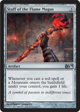 Staff of the Flame Magus (Magic 2014 Core Set) Near Mint - Nick Nack's Full Frontal Attack