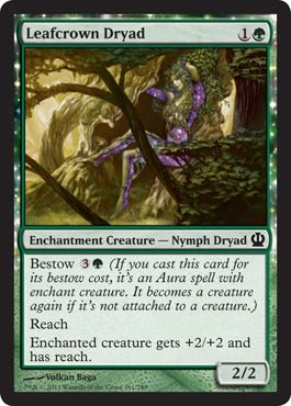 Leafcrown Dryad (Theros) Near Mint - Nick Nack's Full Frontal Attack