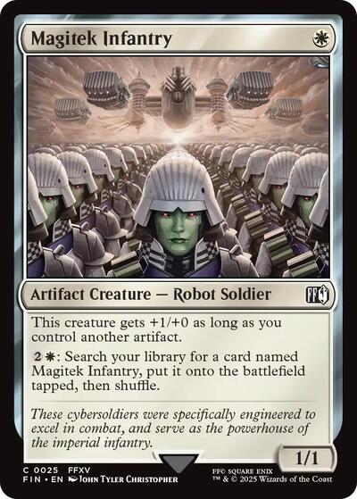Magitek Infantry (Universes Beyond: FINAL FANTASY) Near Mint Foil - Nick Nack's Full Frontal Attack
