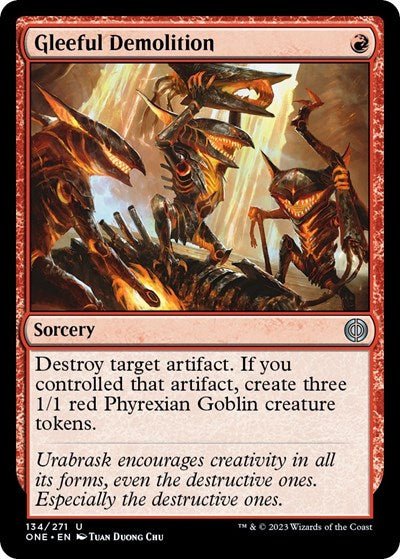 Gleeful Demolition (Phyrexia: All Will Be One) Near Mint - Nick Nack's Full Frontal Attack