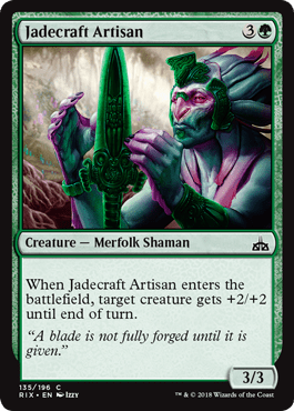 Jadecraft Artisan (Rivals of Ixalan) Near Mint - Nick Nack's Full Frontal Attack