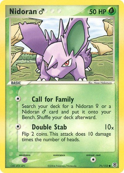 Nidoran M (FireRed & LeafGreen) Light Play - Nick Nack's Full Frontal Attack