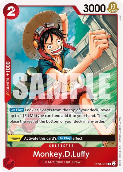 Monkey.D.Luffy (Wings of the Captain) Near Mint Foil