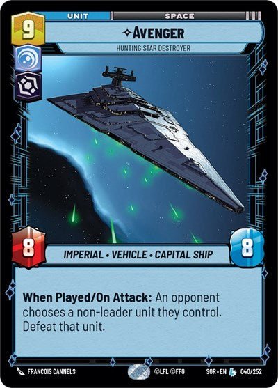 Avenger Hunting Star Destroyer (Spark of Rebellion) Near Mint Foil - Nick Nack's Full Frontal Attack