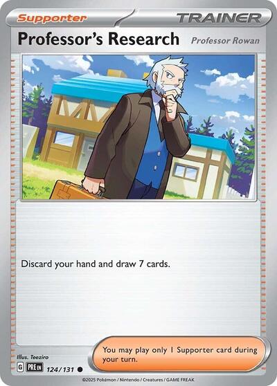 Professor's Research (Professor Rowan) (SV: Prismatic Evolutions) Near Mint - Nick Nack's Full Frontal Attack
