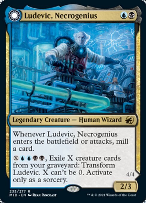 Ludevic, Necrogenius / Olag, Ludevic's Hubris (Innistrad: Midnight Hunt) Near Mint - Nick Nack's Full Frontal Attack