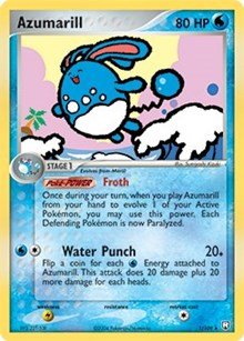 Azumarill - 1/109 (EX Team Rocket Returns) (Deck Exclusives) Light Play - Nick Nack's Full Frontal Attack