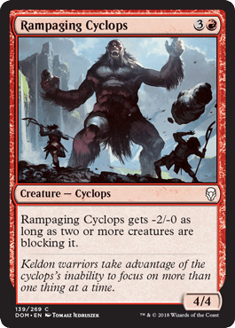 Rampaging Cyclops (Dominaria) Near Mint - Nick Nack's Full Frontal Attack