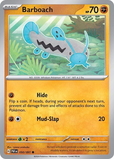 Barboach (SV: Paldean Fates) Near Mint Reverse Holofoil - Nick Nack's Full Frontal Attack