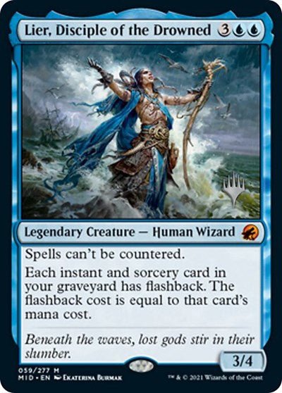 Lier, Disciple of the Drowned (Promo Pack: Innistrad: Midnight Hunt) Near Mint - Nick Nack's Full Frontal Attack