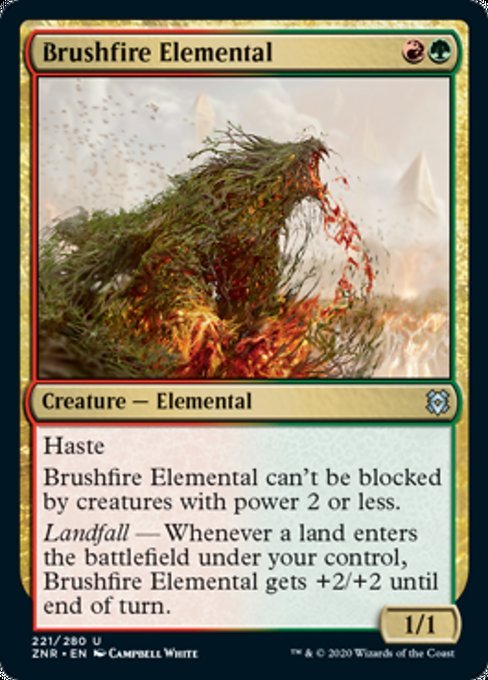 Brushfire Elemental (Zendikar Rising) Near Mint - Nick Nack's Full Frontal Attack