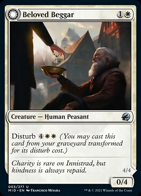 Beloved Beggar / Generous Soul (Innistrad: Midnight Hunt) Near Mint - Nick Nack's Full Frontal Attack